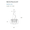Maxlight Lampa Wisząca Moonlight P0076-05L