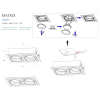 Maxlight Oprawa Wpustowa Matrix II Czarna Ar111 GU10 230V H0049