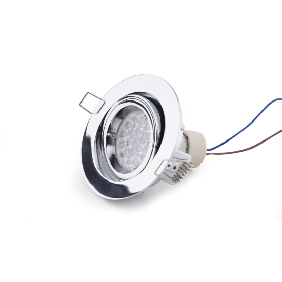 Maxlight Oprawa Wpustowa Fine Okrągła Chrom H0038