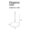 Maxlight Lampa Wisząca Elegance 55 cm P0061