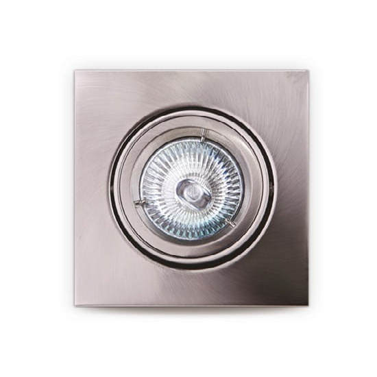 Maxlight Oprawa Wpustowa Fine Kwadratowa Metal Szczotkowany H0040