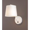 Maxlight Kinkiet Chicago Biały + Biały Abażur W0193