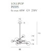 Maxlight Lampa Wisząca Lollipop Black P0395