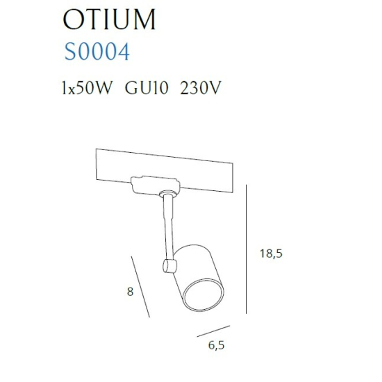 Maxlight Lampa Szynowa Otium Max GU10 Biała S0004