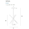 Maxlight Lampa Wisząca Xena P0403