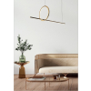 Maxlight Lampa Wisząca Lozanna 18W Złota P0390