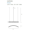 Maxlight Lampa Wisząca Saphir 13W P0392