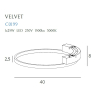 Maxlight Plafon Velvet 25W Ø 40 cm C0199