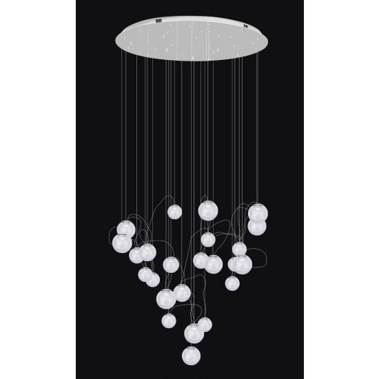 Maxlight Lampa Wisząca Zoe 24X1,5W Chromowa P0386