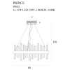Maxlight Lampa Wisząca Prince Ø 60 cm P0421