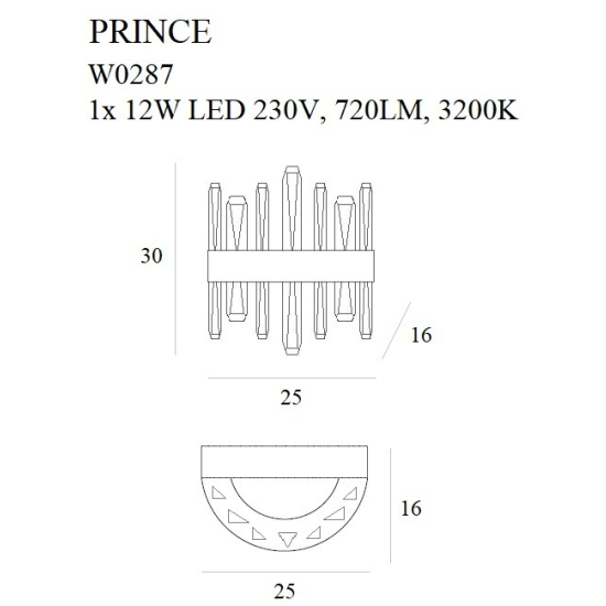 Maxlight Kinkiet Prince W0287