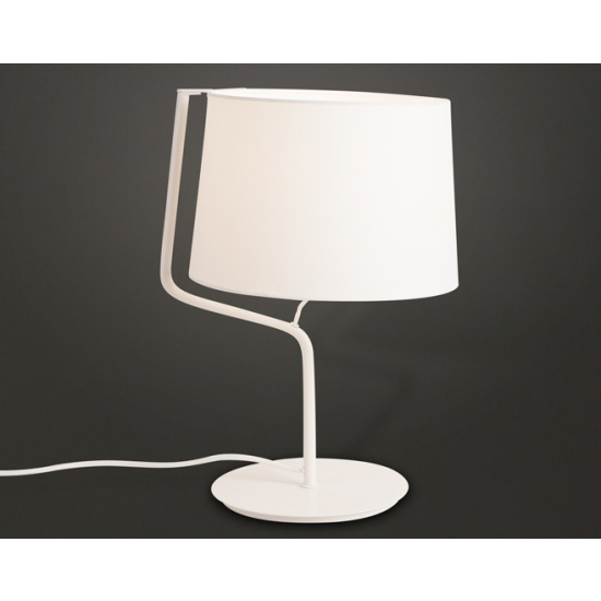 Maxlight Lampa Stołowa Chicago Biała + Biały Abażur T0028