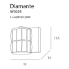 Maxlight Diamante Kinkiet W0205