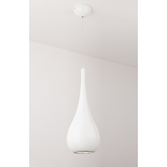 Maxlight Drop Wisząca Biały 20cm 1xE27 P0235