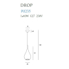 Maxlight Drop Wisząca Biały 20cm 1xE27 P0235