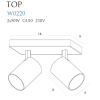 Maxlight Kinkiet Top2 Biały W0220