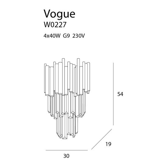 Maxlight Kinkiet Vogue W0227