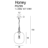 Maxlight Lampa Wisząca Honey Amber P0299