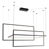 Maxlight Lampa Wisząca Geometric Czarna Ściemnialna P0271D