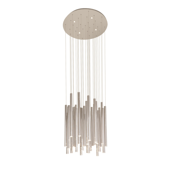 Maxlight Lampa Wisząca Organic 33X1 Chrom Ściemnialna P0175D