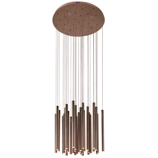 Maxlight Lampa Wisząca Organic 33X1 Miedź Ściemnialna P0174D