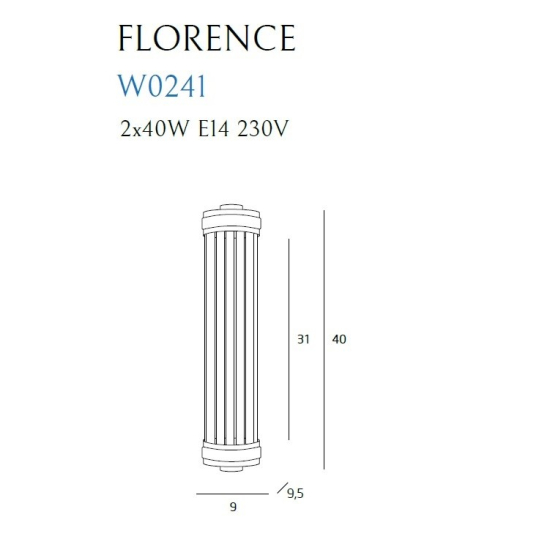Maxlight Kinkiet Florence Chrom W0241