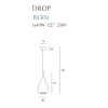 Maxlight Drop Wisząca Złota 20cm 1xE27 P0308