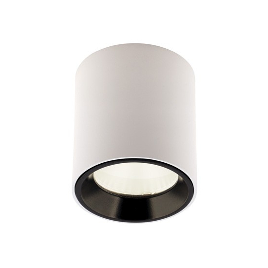 Maxlight Lampa Sufitowa Tub Okrągły Biały+ Pierścień Ozdobny Biały RC0155/C0156 White C0155