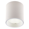 Maxlight Lampa Sufitowa Tub Okrągły Biały+ Pierścień Ozdobny Biały RC0155/C0156 White C0155