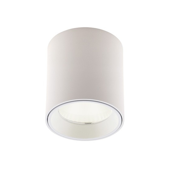 Maxlight Lampa Sufitowa Tub Okrągły Biały+ Pierścień Ozdobny Biały RC0155/C0156 White C0155