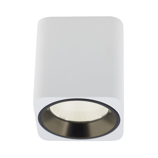 Maxlight Lampa Sufitowa Tub Kwadrat Biały+ Pierścień Ozdobny Biały RC0155/C0156 White C0156