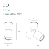 Maxlight Dot 6,5cm 1xGU10 Czarny C0157