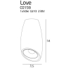 Maxlight Lampa Sufitowa Love Czarny C0159