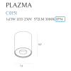 Maxlight Plazma Plafon Czarny IP54 C0151