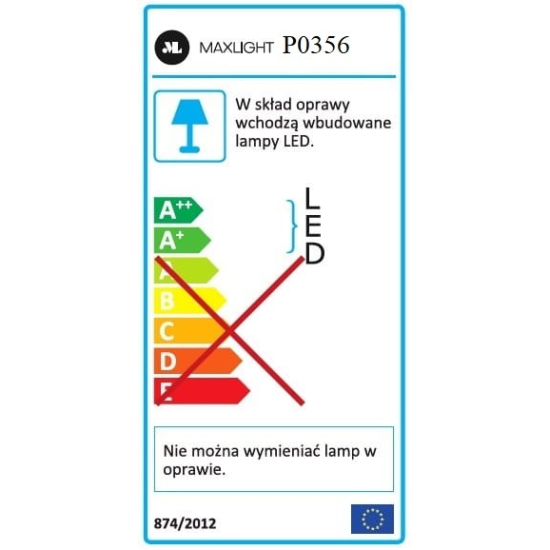 Maxlight Lampa Wisząca Organic Horizon 100cm Złota P0356