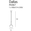 Maxlight Lampa Wisząca Dallas I Czarna P0367