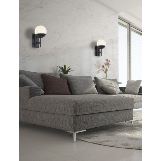 Maxlight Kinkiet Dallas Czarny W0255
