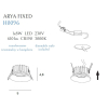 Maxlight Oprawa Wpustowa Max Arya Fixed White 8W Ściemnialna H0096