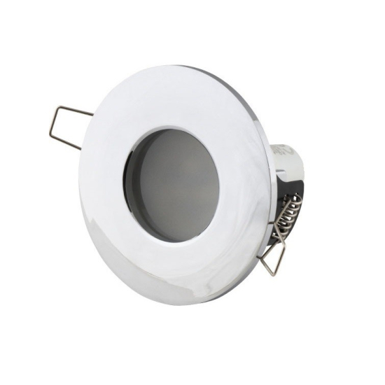 Maxlight Oprawa Wpustowa Aqua IP65 Okrągła Chrom H0045