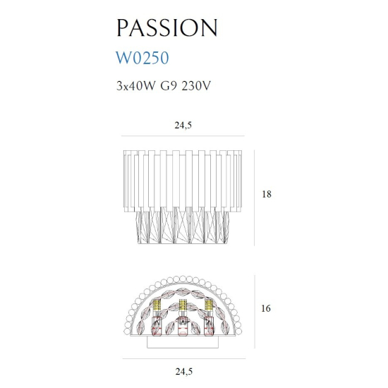 Maxlight Kinkiet Passion W0250