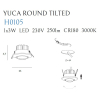 Maxlight Oprawa Wpustowa Max Yuca Round Tilted Black 3W H0105