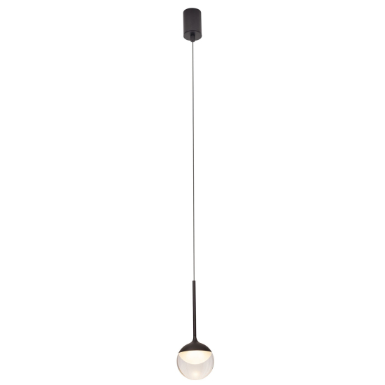 Maxlight Lampa Wisząca Zoom Czarna 6W LED P0416