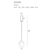 Maxlight Lampa Wisząca Zoom Czarna 6W LED P0416