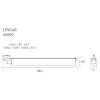 Maxlight Lampa Do Szynoprzewodu Linear Track White 18W 4000K S0009