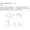 Maxlight Oprawa Wpustowa Bellatrix Bath Biała IP54- Bez Modułu Świetlnego LED H0112 H0113