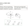 Maxlight Oprawa Wpustowa Bellatrix Side Czarna - Bez Modułu Świetlnego LED H0112 H0116