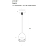 Maxlight Lampa Wisząca Comet Round P0433
