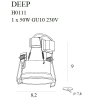 Maxlight Oprawa Wpustowa Deep Czarna GU10 H0111