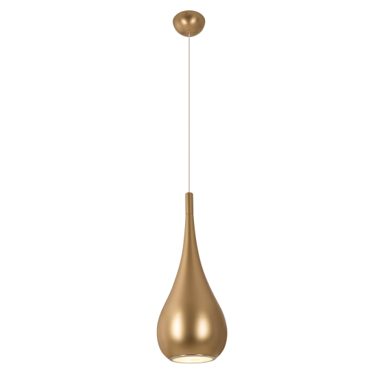 Maxlight Drop Wisząca 1xE27 Złoty Matowy P0436