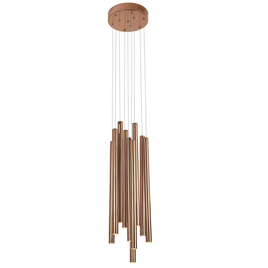 Maxlight Lampa Wisząca Organic 10X1 Miedź Mała Ściemnialna P0205D